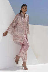 Stitched Luxury Embroidered Front Open Shirt + Bottom